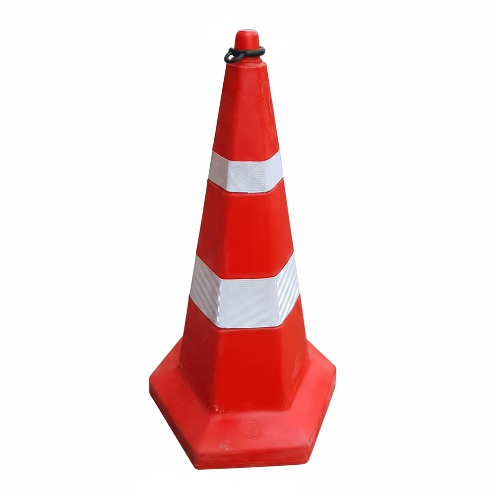 Barricade cone with hexagonal base for traffic control