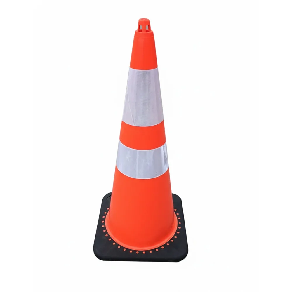 Moulded traffic cones for traffic control and road safety