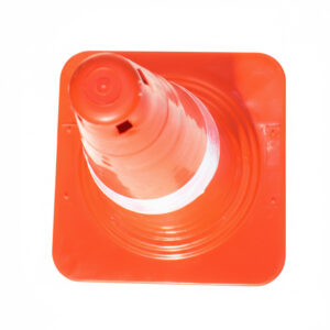 Construction Traffic Cone (750mm) – 4.7 KG Ultra Heavy | Black Base 9 Plastic Cone (MASSPC750 HB) - 4