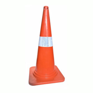 Construction Traffic Cone (750mm) – 4.7 KG Ultra Heavy | Black Base 10 Plastic Cone (MASSPC750 HB) - 5
