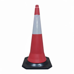 Tall Traffic Cone (1000mm) – Extra Wide Base (5.2 KG) | Max Stability 8 Rubber Base Cone 1000MM (MASSRB1000-2) - 3