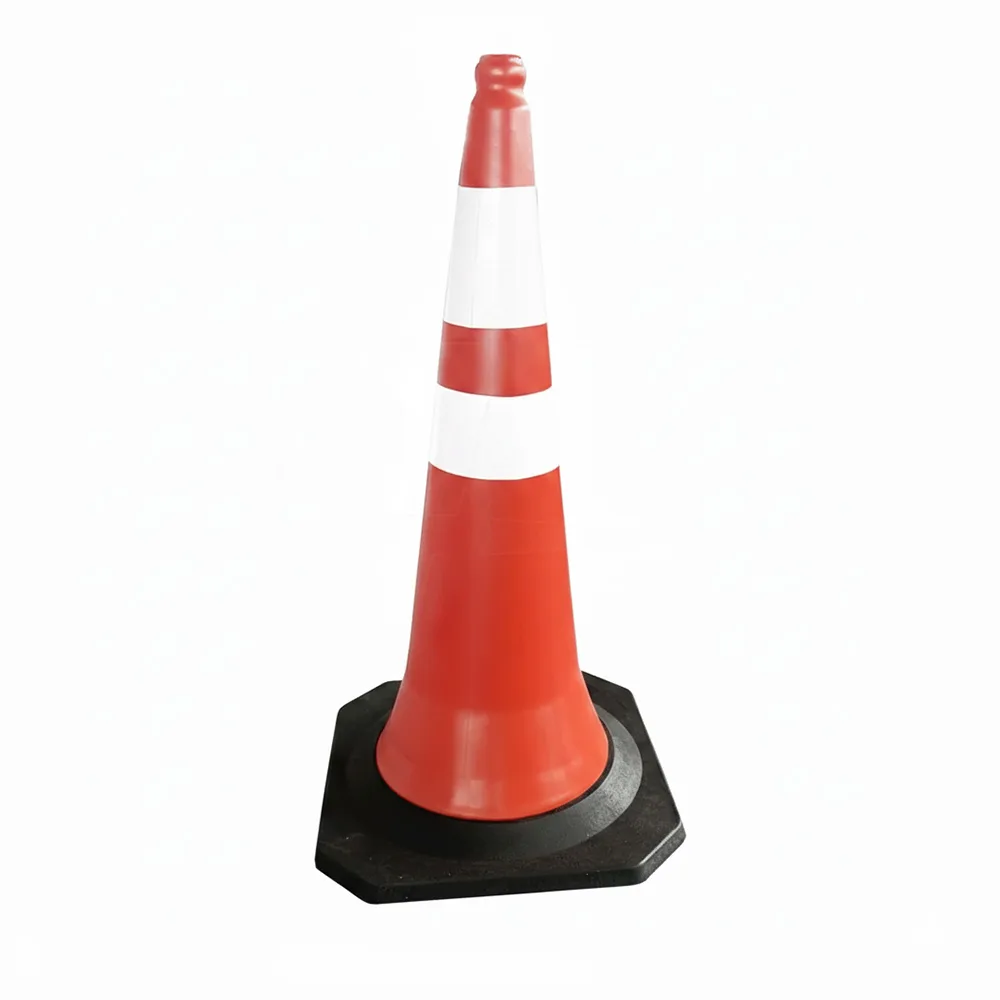 Reflective road cones for construction safety
