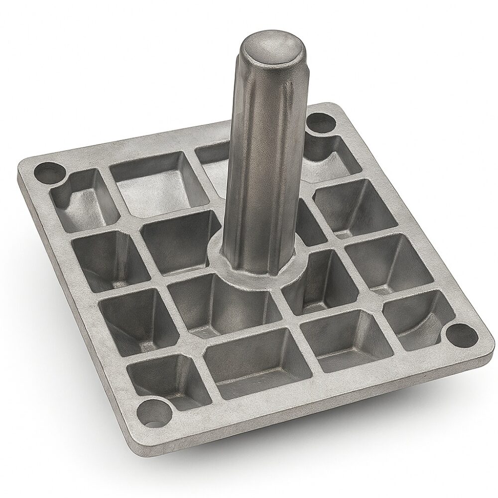 Aluminium Road Stud with Shank (MASSAL-1) – Anchored Metal Marker 1 Aluminium Road Stud Detail