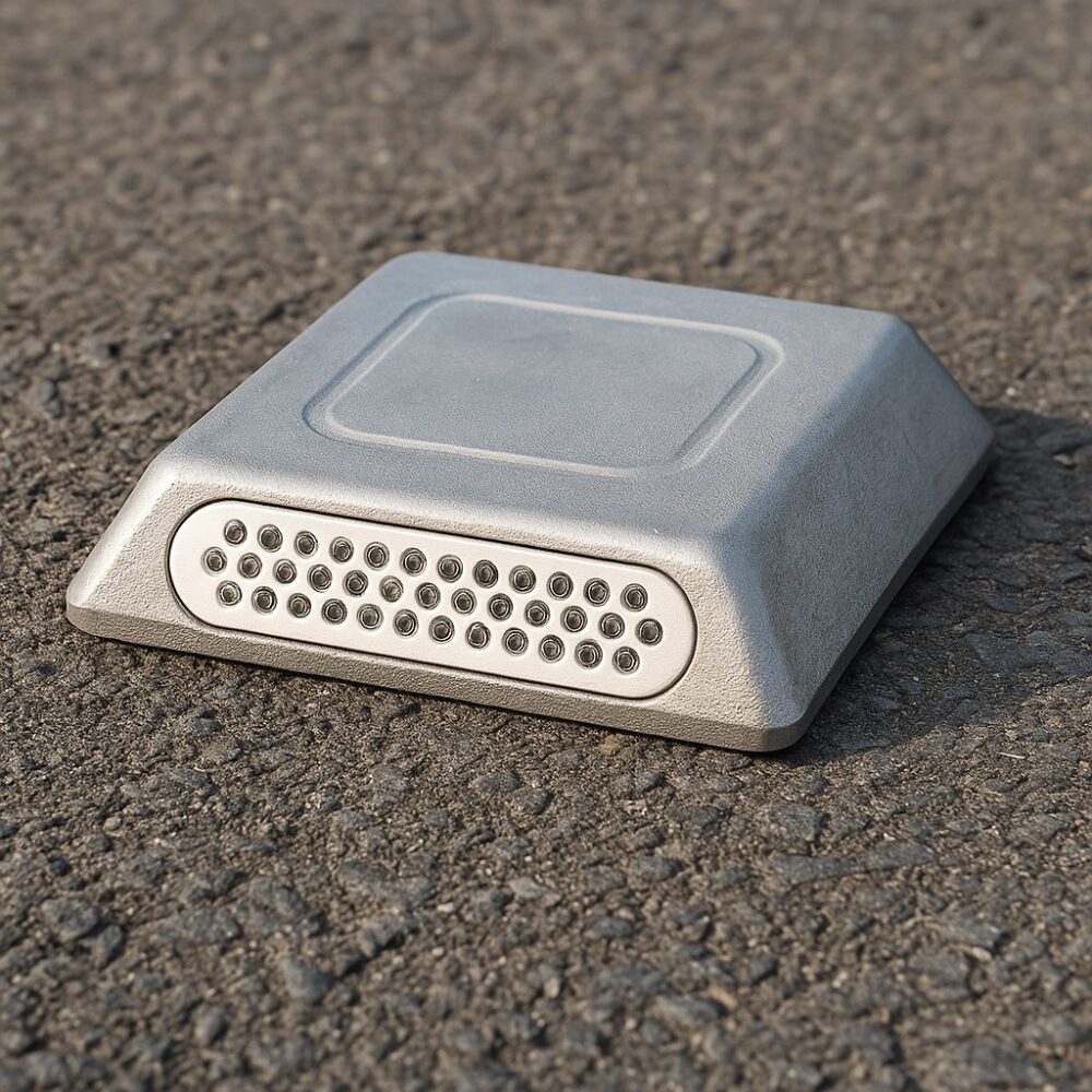 Aluminium Pavement Marker (MASSAL-4) – Glass Bead Reflector | Heavy Duty 3 Aluminium Road Stud