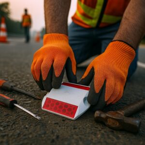 Installing Road Studs