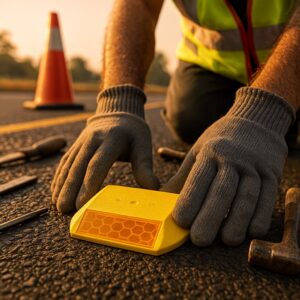 Installing Road Studs