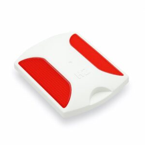 Red and White Road Stud