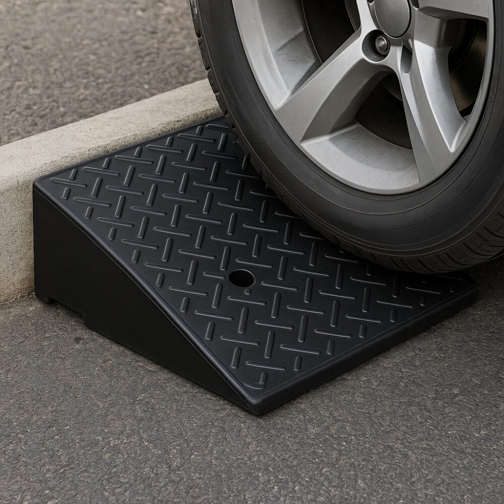Rubber Kerb Ramp (Heavy Duty) – Driveway Access & Wheelchair Ramp 3 Rubber Hose Kerb Ramp