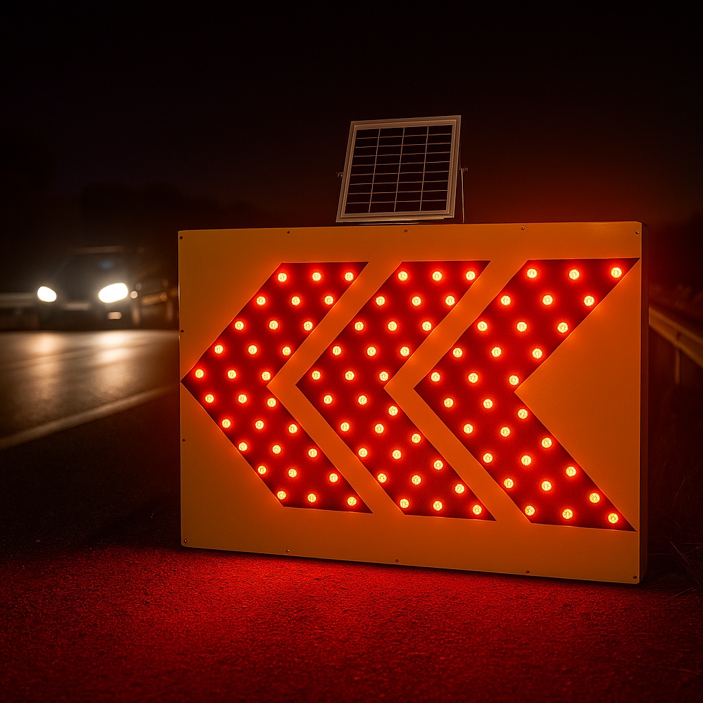 Solar-Powered Road Sign