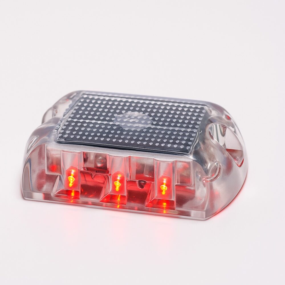 Polycarbonate Solar Road Stud (20 Ton) – LED Road Marker | IP68 2 Studio Lit LED