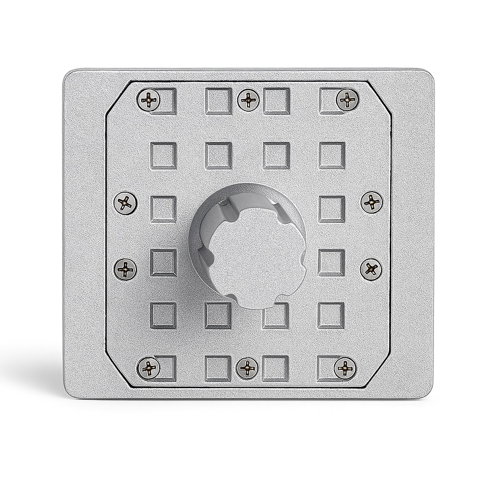 Knob on White Background