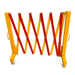 Heavy Duty Scissor Gate - Steel Expandable Security Fence 7 Folded Expandable Barrier