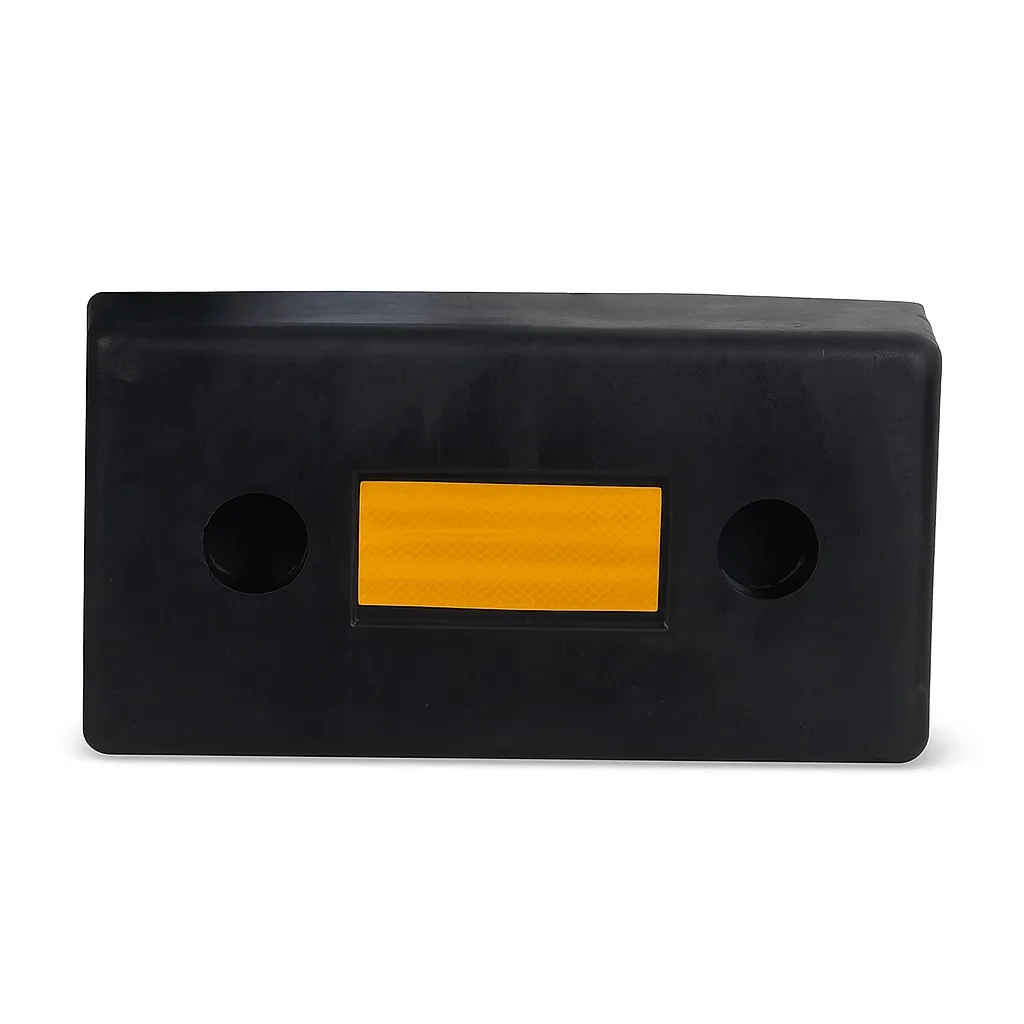 Rubber bumper guard for warehouse loading dock safety