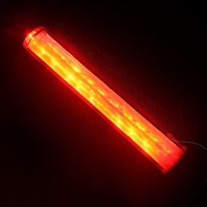 Rechargeable LED Flasher Baton MASS26RGRE 9 Bright Red Light
