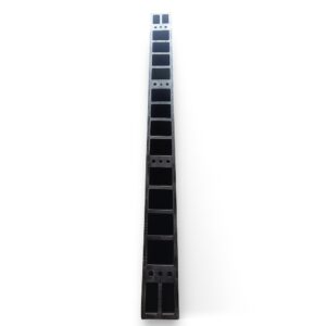 Long Parking Stopper (1800mm) – Full Lane Rubber Curb | Heavy Duty 7 Black and Yellow Speed Bump