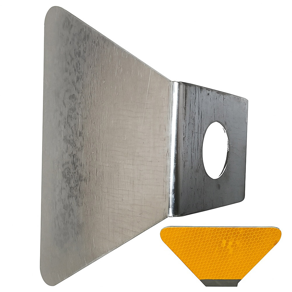 Yellow Aluminium Road Stud (MASSGR-1) - Metal Center Line Marker 3 Aluminium Road Stud MASSGR-1 - 3