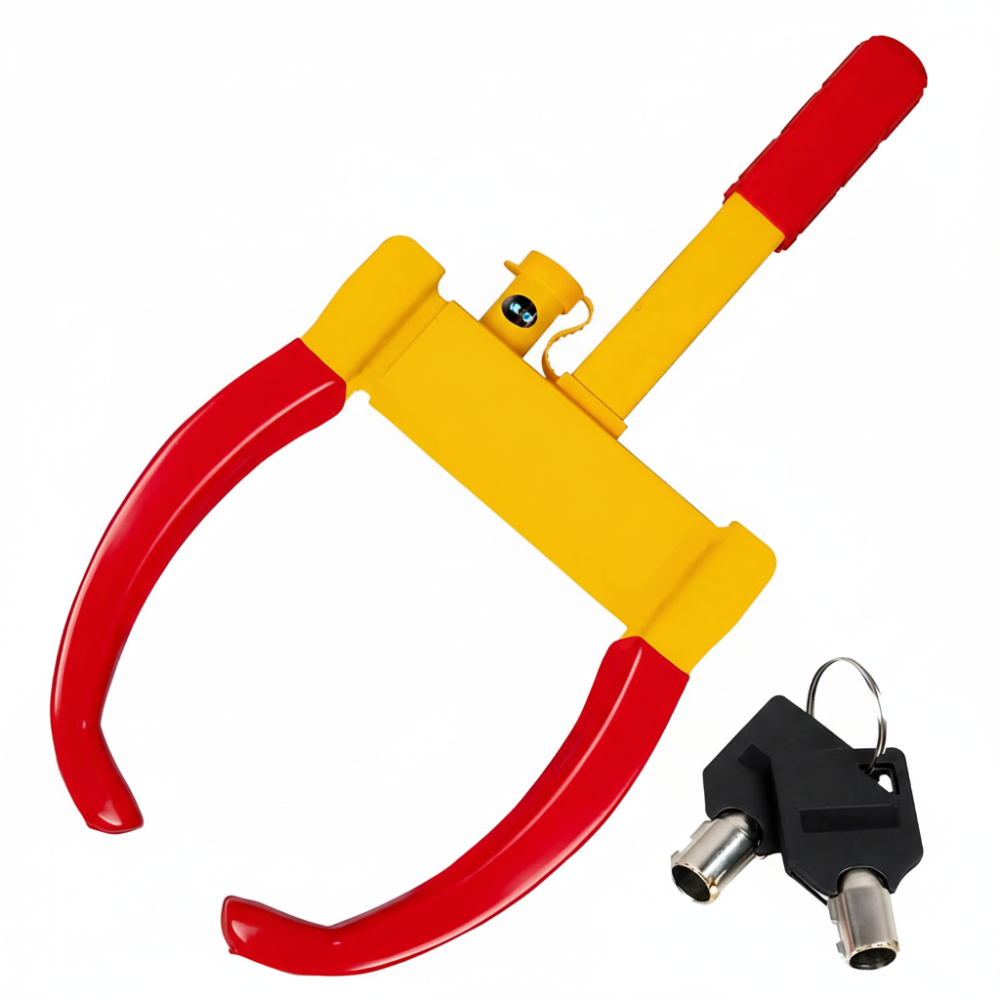 Wheel Clamp (MASSTL-1) – Anti-Theft Car Wheel Lock | Small Cars 3 Car Wheel Lock 3 Keys (LS-153) - 4