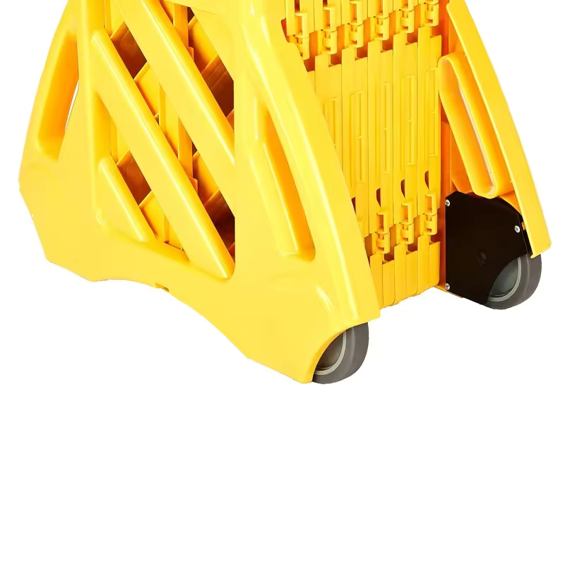Mobile Safety Gate (3m/4m) – Yellow Folding Barricade | Portable 3 PLASTIC EXPANDABLE BARRIER
