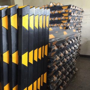 Long Parking Stopper (1800mm) – Full Lane Rubber Curb | Heavy Duty 11 Rubber Wheel Stopper