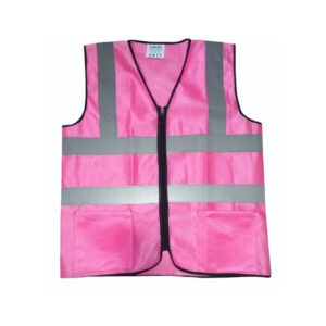 Florescent Reflective Safety Jacket (MASRJ-2) 6 120 gsm 2 pink Reflective Jacket (Front)