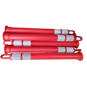 Portable Delineator Post (1200mm) - Tall Warning Bollard with Base 7 Traffic Bollard