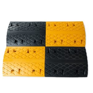 Premium Rubber Speed Bump (MASSRB50MW-3) - EPDM UV Resistant 6 Patterned Speed Bumps