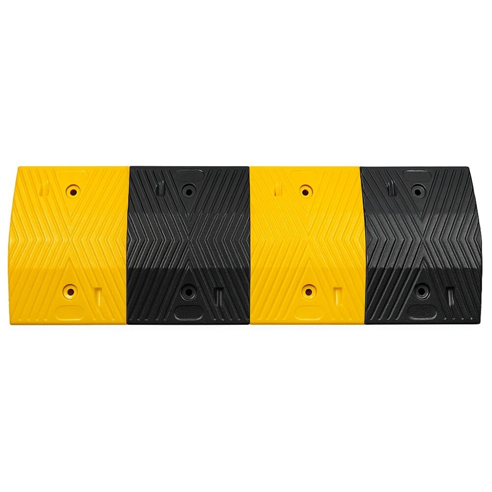 Yellow Black Speed Bump High Impact Rubber Speed Bump
