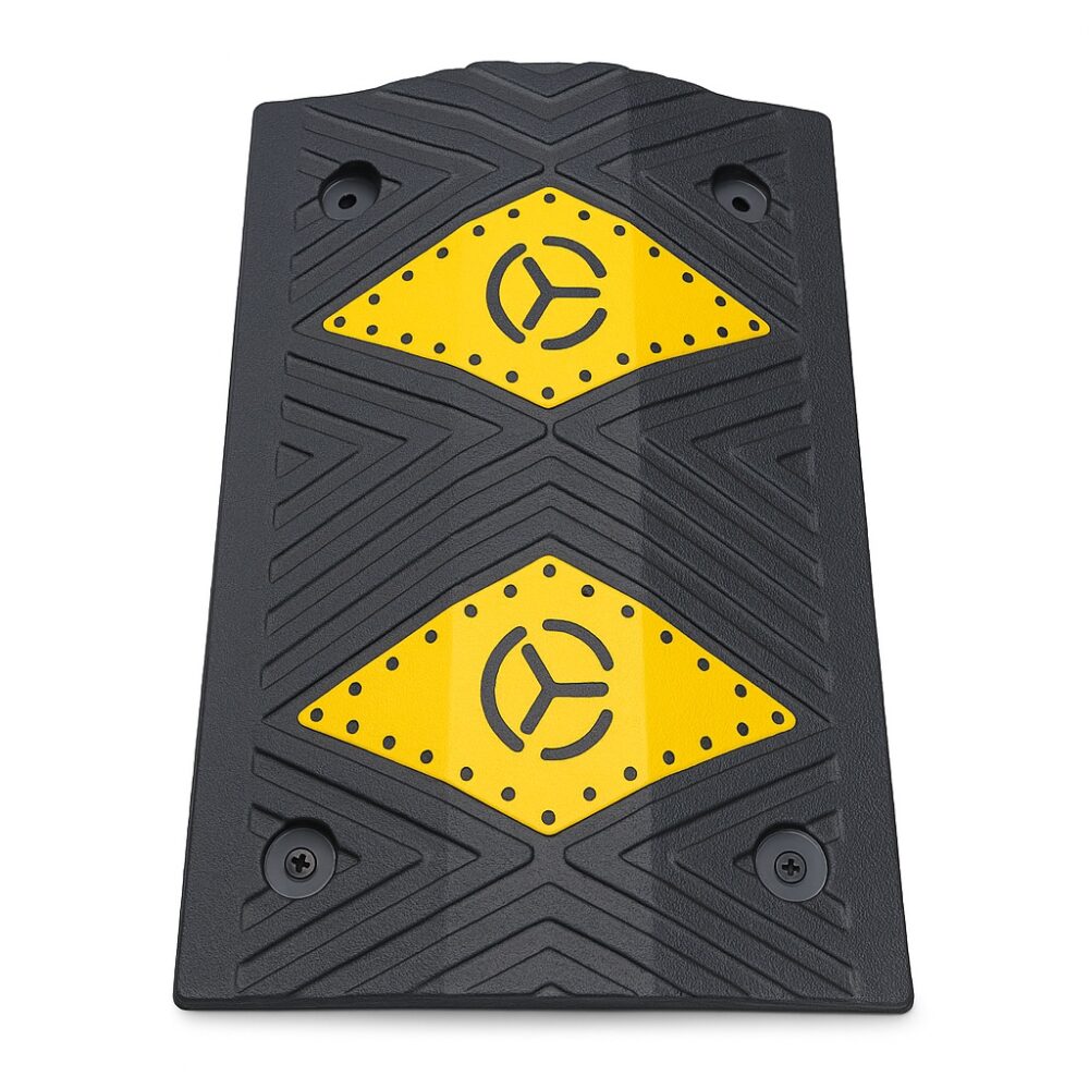 Industrial Rubber Speed Bump (MASSRB50MW-5) - Super Strength Rounded Hump 2 Custom Rubber Mat Design