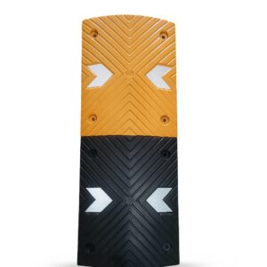 75mm Rubber Road Hump (MASSRB75-2) - High Profile Arrow Design 5 Traffic Bump Design