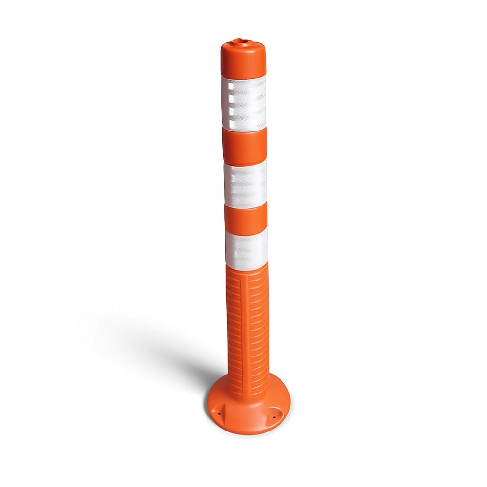 Flexible Delineator Post (750mm) - Rebound Spring Bollard 2 Traffic Delineator Pole