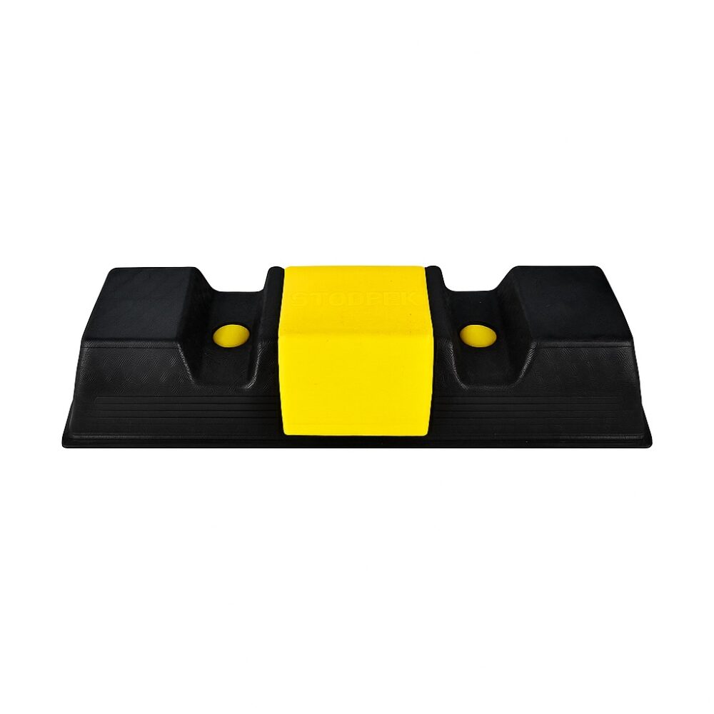 Black and Yellow Wheel Stopper
