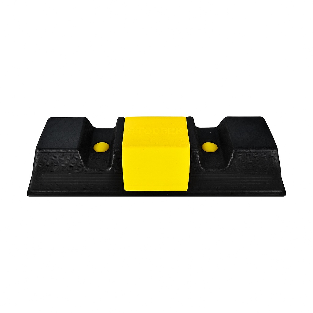 Black and Yellow Wheel Stopper