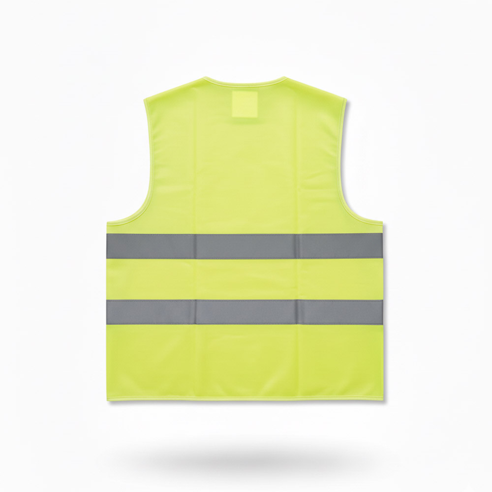 90 gsm 2 2 Green Reflective Jacket (Back)