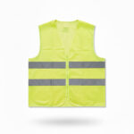 90 gsm 2 2 Green Reflective Jacket (Front)