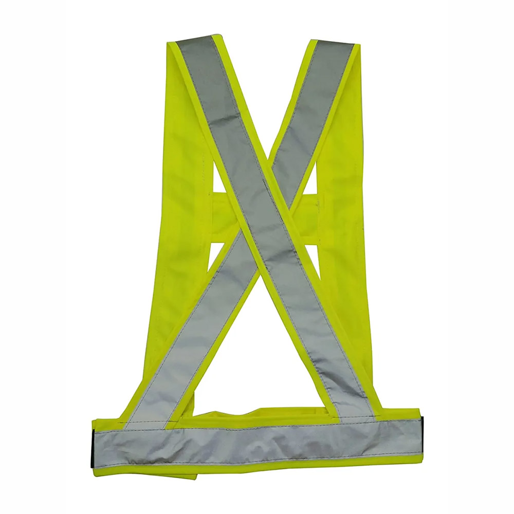90 gsm 2 Florescent Reflective Mesh Cros belt (Green Back)