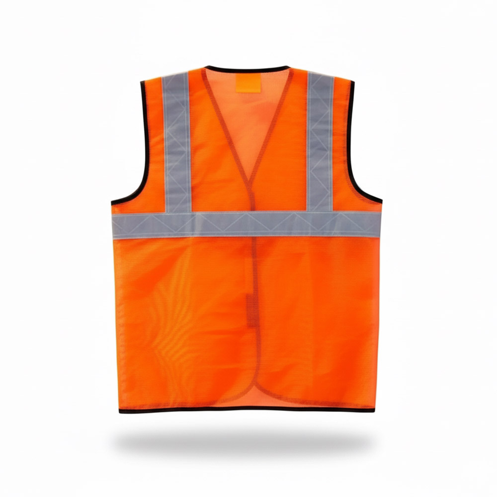 90 gsm 2 Florescent Reflective Orange Jacket (Back)