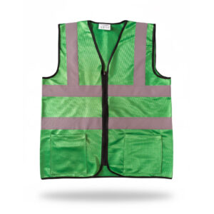 90 gsm 2 Green Reflective Jacket (Front)