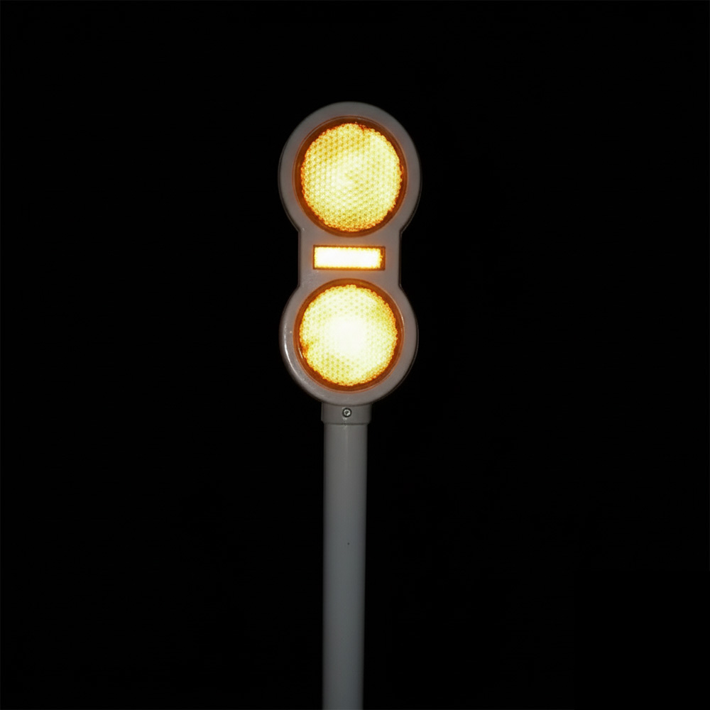 Road Delineator Post with Double Reflectors - 3