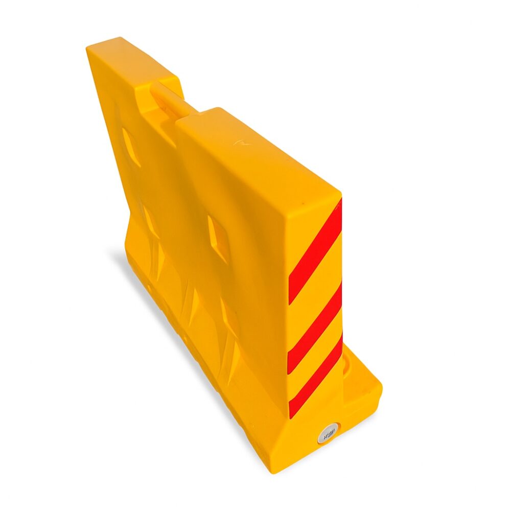 Pedestrian Safety Barrier (760mm) - Yellow Crowd Control Wall 1 Water Filled Barrier MASSWFB-760 - 2