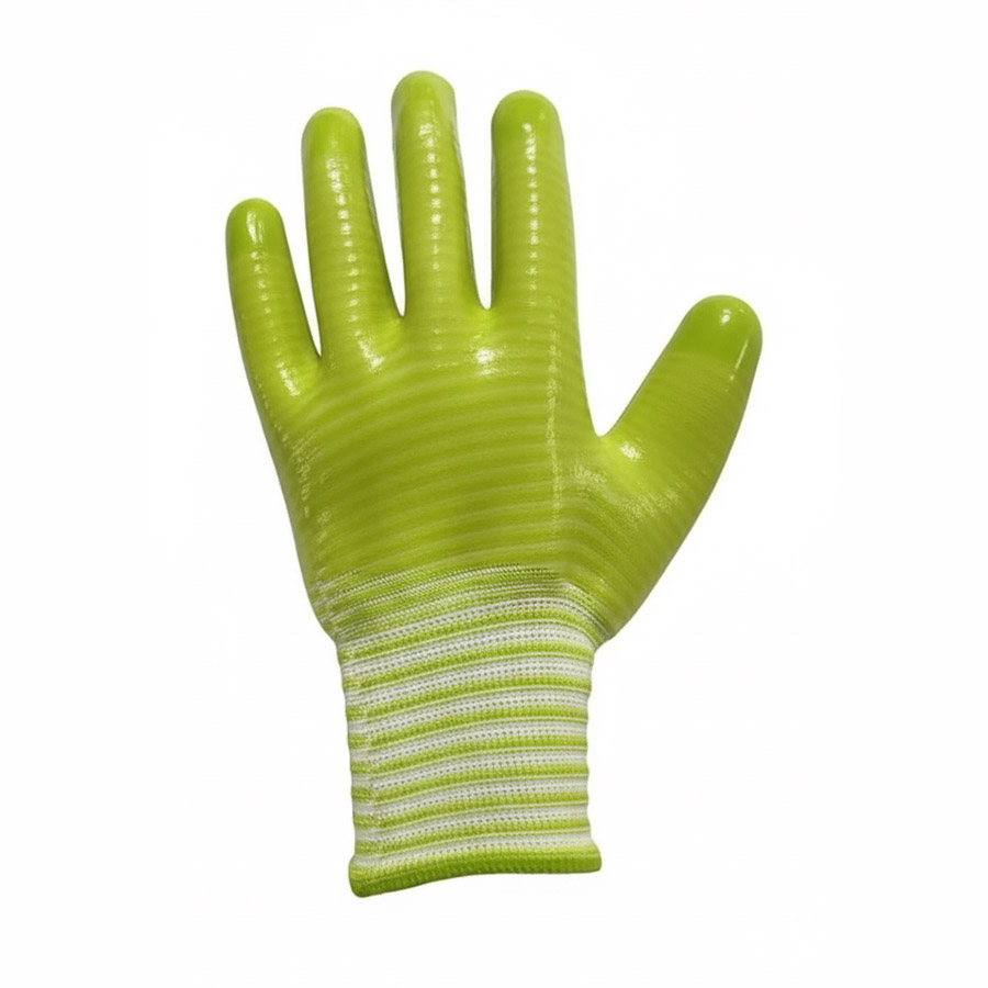 Green Zebra Coating Gloves (LS-146) - 2