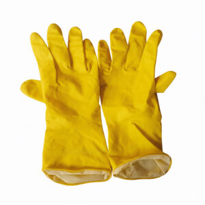 Household Gloves Orange Yellow (LS-147) - 1