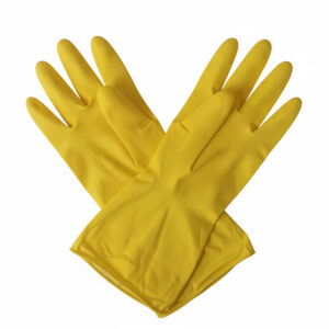 Household Gloves Orange Yellow (LS-147) - 2