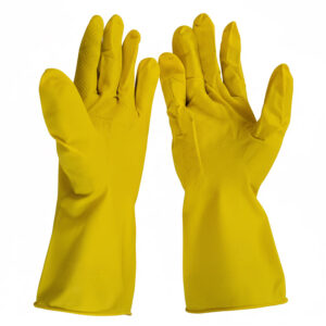 Household Gloves Orange Yellow (LS-147) - 3
