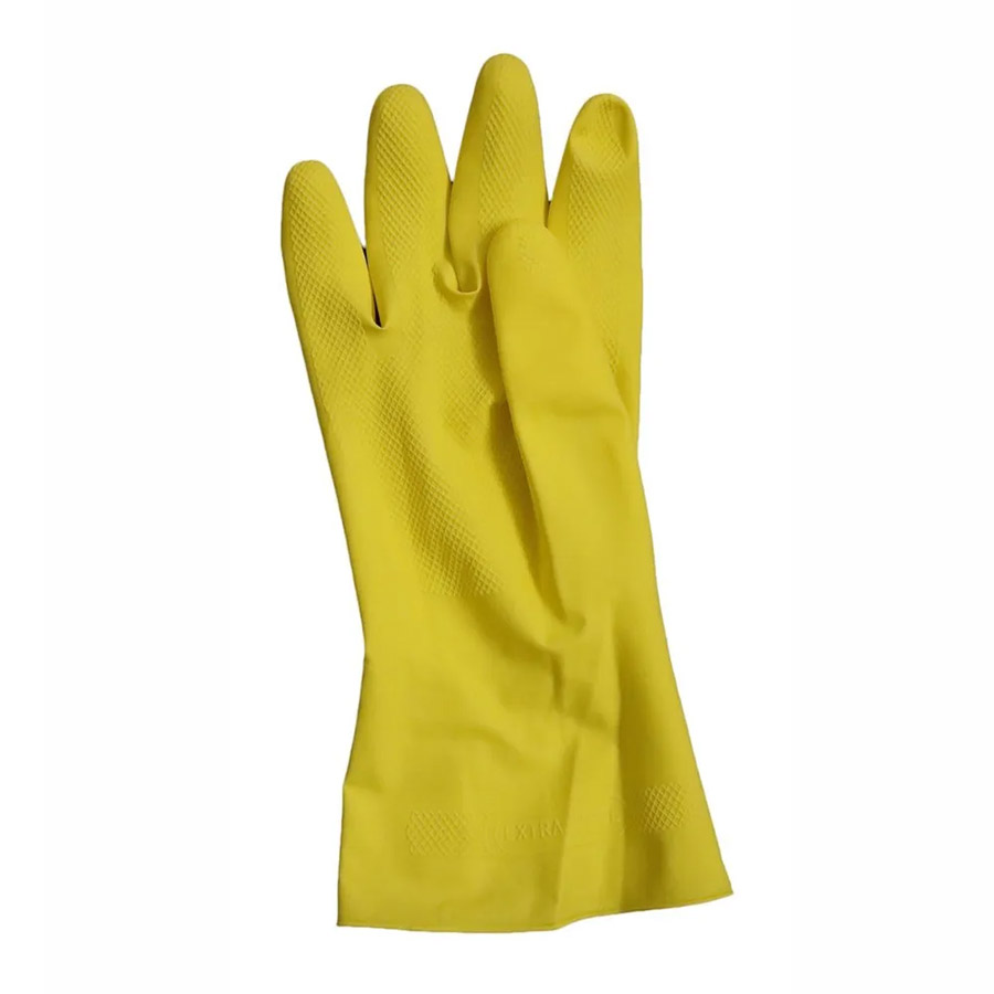 Household Gloves Orange Yellow (LS-147) - 4