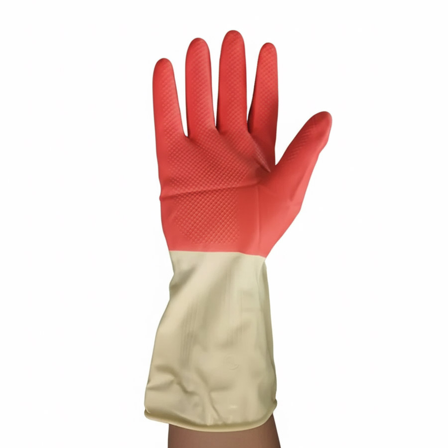 Industrial Gloves White Red (LS-114) 2 Industrail Gloves Black (LS-112) - 2