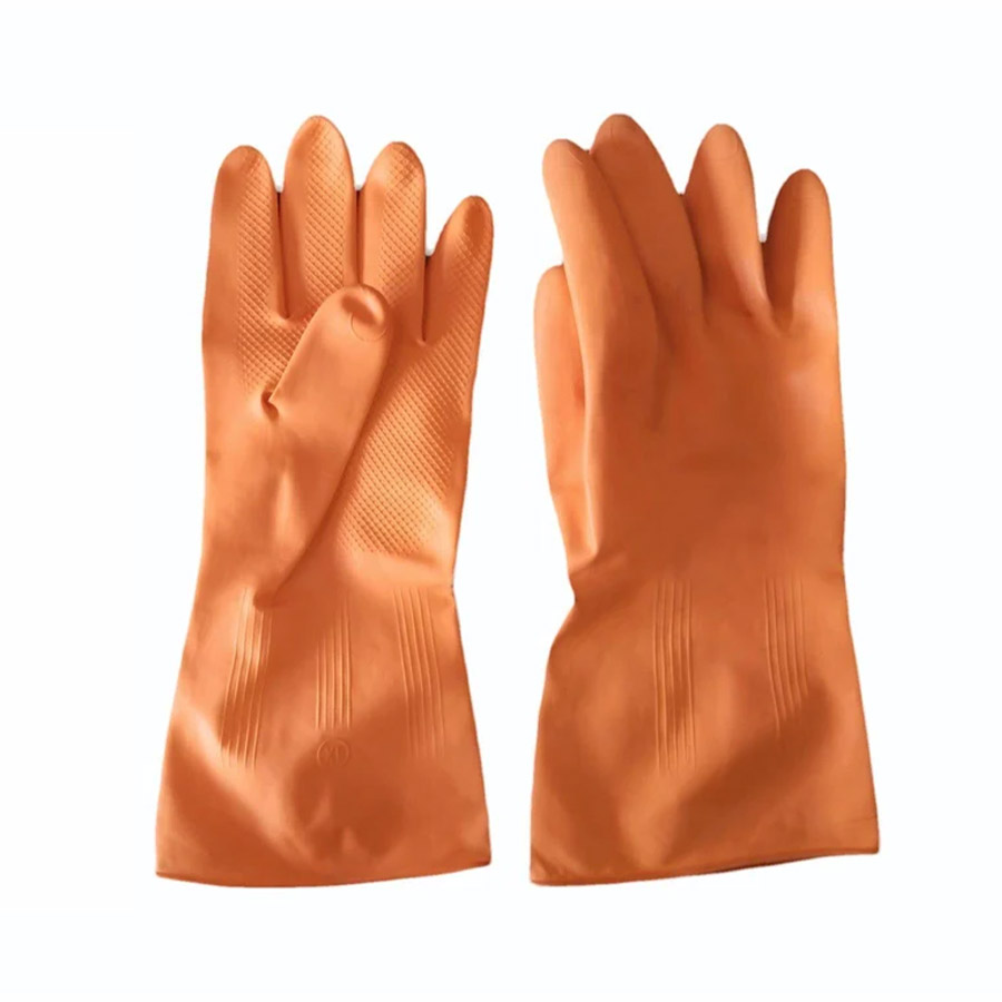Industrial Gloves Orange (LS-111) - 2