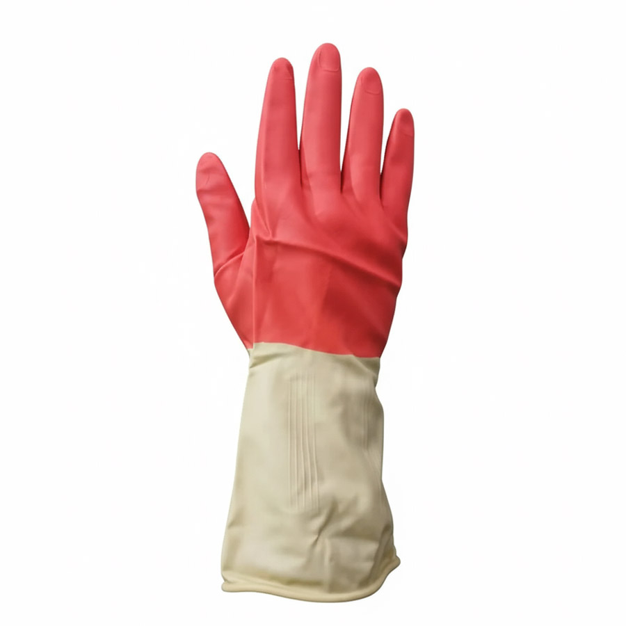 Industrial Gloves White Red (LS-114) - 1