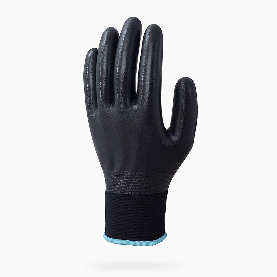 Full Nitrile Coated Gloves (LS-106) 4 PU Coated Black (LS-108) - 4