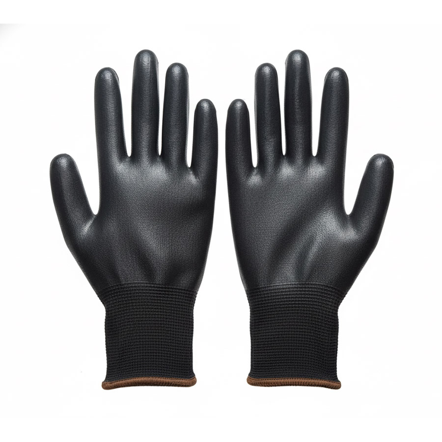 Full Nitrile Coated Gloves (LS-106) 5 PU Coated Black (LS-108) - 5