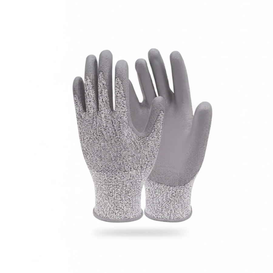 PU Coated Gloves (LS-108) 4 PU Coated White (LS-108) - 3